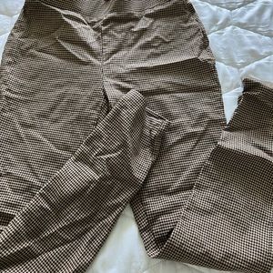 Gingham work pants